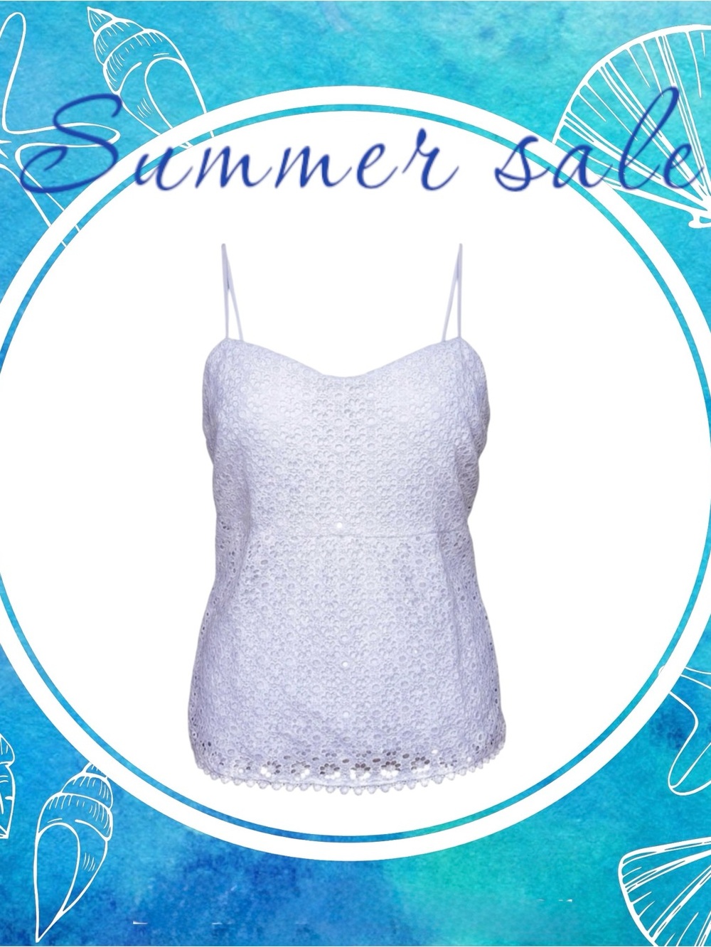 Express White Eyelet Lace Camisole